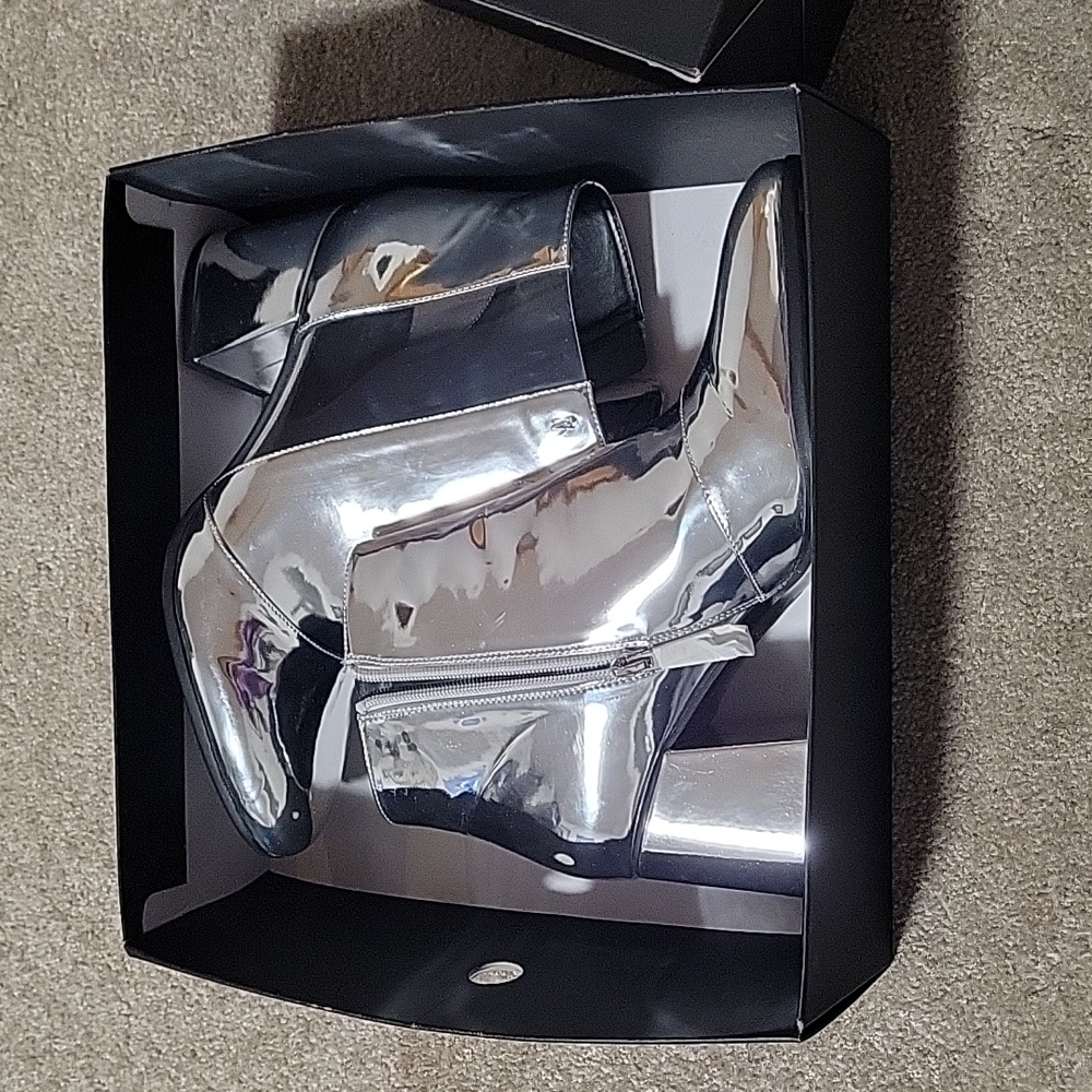 Armani Exchange Ankle Mirror Boots